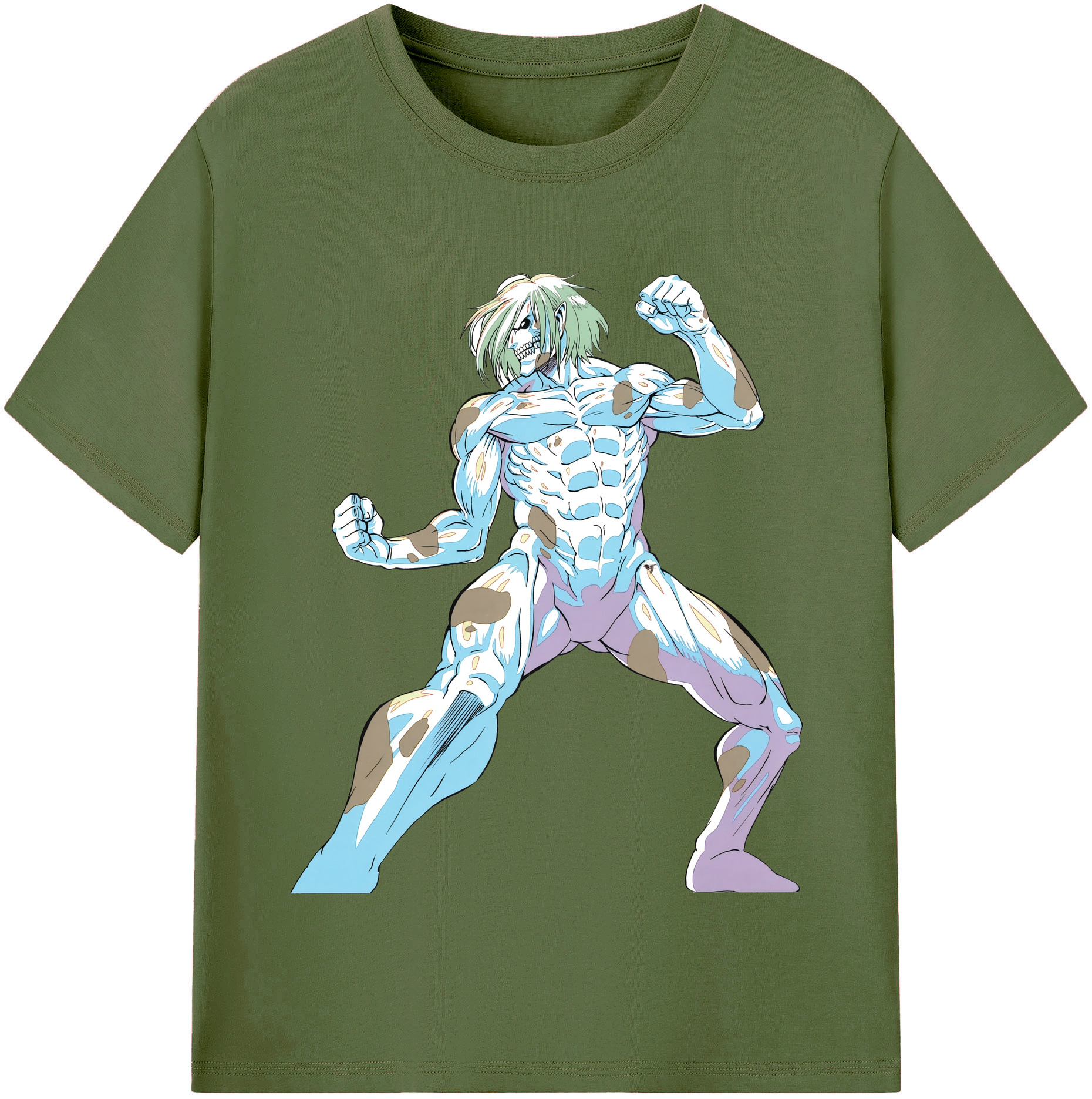 （画像用） 進撃の巨人 Attack on Titan 綿100％半袖Tシャツ（フロントプリント）